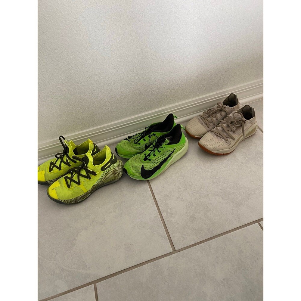 Nike under armour boy shoes size 3.5 and 4y sneakers shoes bundle set